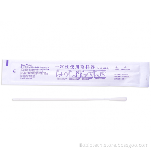 Disposable sampler 30 throat swab